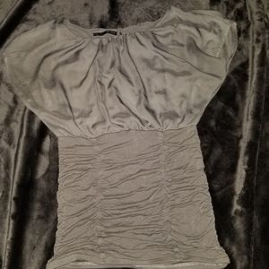 Women's grey dress shirt